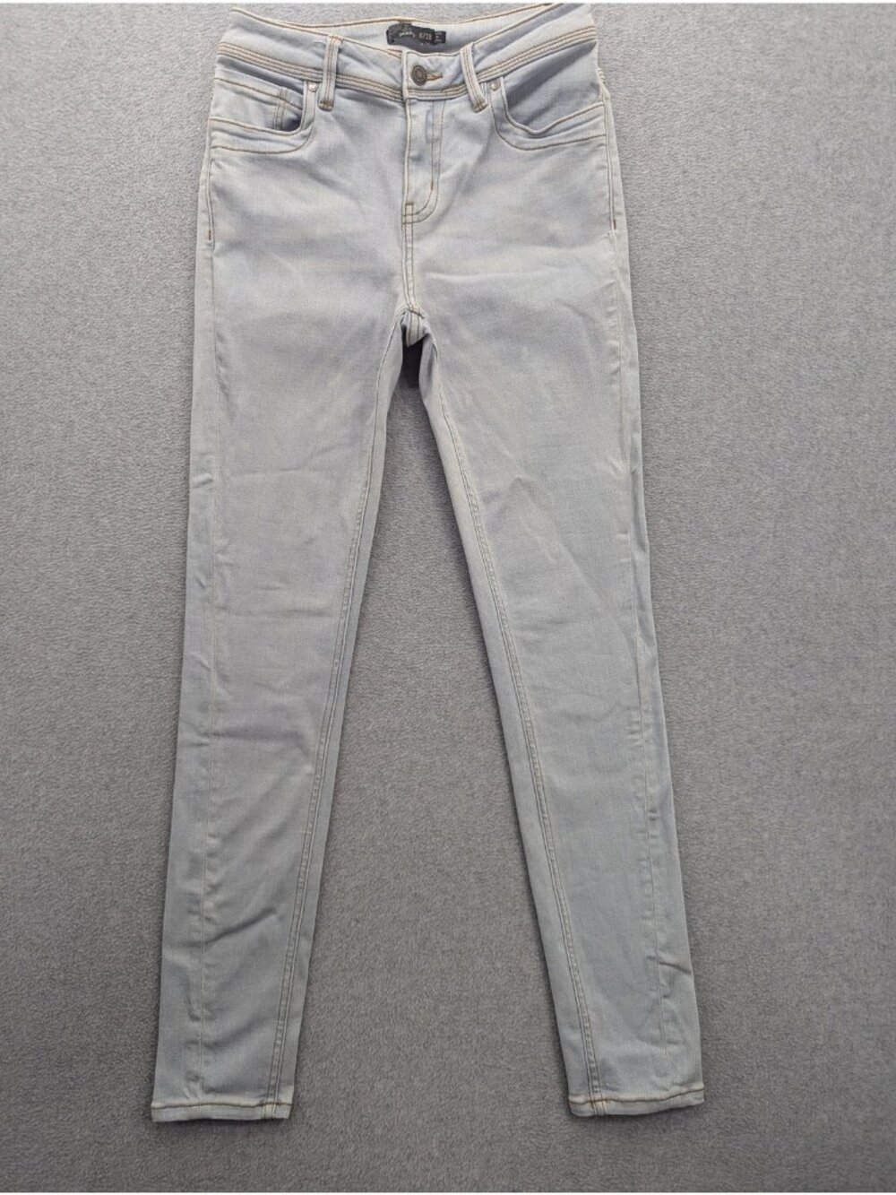 PrAna Skinny Jeans Womens 6 Blue Light Wash Mid Rise Slim Fit Stretch Denim